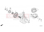 HONDA CBF300NAS CB300R ABS Neo Sports Café 2025  E-16 CRANKSHAFT/PISTON