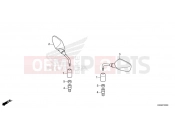 HONDA CBF300NAS CB300R ABS Neo Sports Café 2025  F-3 MIRROR