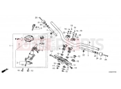HONDA CBF300NAS CB300R ABS Neo Sports Café 2025  F-7 HANDLE PIPE/TOP BRIDGE