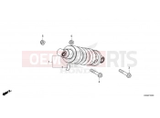 HONDA CBF300NAS CB300R ABS Neo Sports Café 2025  F-33 REAR CUSHION
