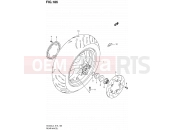 SUZUKI AN400A L3 (2013) Burgman 400 (E02,E19,E24) 186 - REAR WHEEL (AN400ZAL3 E02)