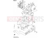 SUZUKI AN400A L4 (2014) Burgman 400 (E02) 10 - CRANKCASE COVER