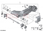 BMW Motorrad BMW 2024 C models CE 02 (0C71, 0C73) Rear wheel swinging arm