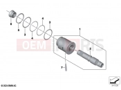 BMW Motorrad BMW 2024 C models CE 02 (0C71, 0C73) Rear swinging fork, drive shaft