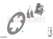 BMW Motorrad BMW 2024 C models CE 02 (0C71, 0C73) Front wheel brake