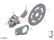BMW Motorrad BMW 2024 C models CE 02 (0C71, 0C73) Rear wheel brake