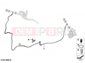 BMW Motorrad BMW 2024 C models CE 02 (0C71, 0C73) Brake lines, rear