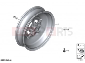 BMW Motorrad BMW 2024 C models CE 02 (0C71, 0C73) Rear wheel