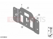 BMW Motorrad BMW 2024 C models CE 02 (0C71, 0C73) Number plate baseplate India