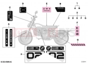 BMW Motorrad BMW 2024 C models CE 02 (0C71, 0C73) Stick-on label  2