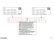 BMW Motorrad BMW 2024 C models CE 02 (0C71, 0C73) Sticker, battery charger