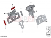 BMW Motorrad BMW 2024 C models CE 02 (0C71, 0C73) Number plate holder/reflectors