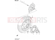 SUZUKI AN400A L4 (2014) Burgman 400 (E02) 127 - FRONT WHEEL (AN400ZAL4 E02)