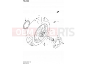 SUZUKI AN400A L4 (2014) Burgman 400 (E02) 153 - REAR WHEEL (AN400ZAL4 E02)