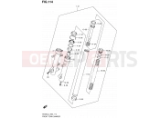 SUZUKI AN400A L4 (2014) Burgman 400 (E02) 114 - FRONT FORK DAMPER (AN400L4 E19)