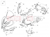 APRILIA Tuono 125 Front fairing