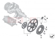 BMW Motorrad BMW 2024 F models F 800 GS (0K51, 0K53) Starter motor release, reduction gear