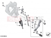 BMW Motorrad BMW 2024 F models F 800 GS (0K51, 0K53) Outer gearshift parts