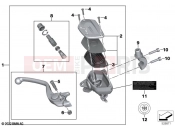 BMW Motorrad BMW 2024 F models F 800 GS (0K51, 0K53) Control assembly fitting