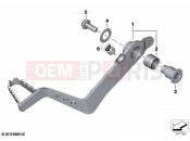 BMW Motorrad BMW 2024 F models F 800 GS (0K51, 0K53) Brake pedal