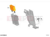 BMW Motorrad BMW 2024 F models F 800 GS (0K51, 0K53) Fuse Maxi, orange
