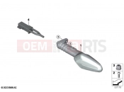 BMW Motorrad BMW 2024 F models F 800 GS (0K51, 0K53) LED turn indicators front