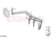 BMW Motorrad BMW 2024 F models F 800 GS (0K51, 0K53) Holder, flashing warning lights, front