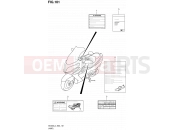 SUZUKI AN400A L4 (2014) Burgman 400 (E19) 101 - LABEL (AN400ZAL4 E02)