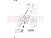 SUZUKI AN400A L4 (2014) Burgman 400 (E19) 102 - LABEL (AN400ZAL4 E19)