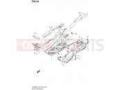 SUZUKI AN400A / AN400ZA L4 (2014) Burgman 400 (E03,E28,E33) 43 - REAR LEG SHIELD