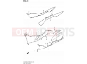 SUZUKI AN400A / AN400ZA L4 (2014) Burgman 400 (E03,E28,E33) 45 - SIDE LEG SHIELD (AN400ZAL4 E28)