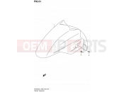 SUZUKI AN400A / AN400ZA L4 (2014) Burgman 400 (E03,E28,E33) 51 - FRONT FENDER (AN400ZAL4 E28)