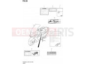 SUZUKI AN400A / AN400ZA L4 (2014) Burgman 400 (E03,E28,E33) 58 - LABEL (AN400AL4 E33)