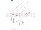 SUZUKI AN400A / AN400ZA L4 (2014) Burgman 400 (E03,E28,E33) 62 - SEAT SUPPORT BRACKET