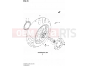 SUZUKI AN400A / AN400ZA L4 (2014) Burgman 400 (E03,E28,E33) 76 - REAR WHEEL (AN400AL4 E33)