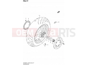 SUZUKI AN400A / AN400ZA L4 (2014) Burgman 400 (E03,E28,E33) 77 - REAR WHEEL (AN400ZAL4 E28)