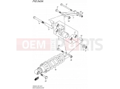SUZUKI AN400A L5 (2015) Burgman 400 (E02) 543A - REAR CUSHION LEVER