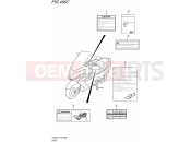SUZUKI AN400A L5 (2015) Burgman 400 (E19) 496C - LABEL (AN400AL5 E19)