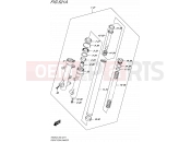 SUZUKI AN400A L5 (2015) Burgman 400 (E19) 521A - FRONT FORK DAMPER (AN400L5 E19)