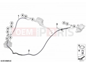BMW Motorrad BMW 2019 C models C 400 GT (0C06, 0C16) Brake lines, front 2 | Brake lines, front 2
