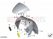 BMW Motorrad BMW 2019 C models C 400 GT (0C06, 0C16) Front-wheel cover | Front-wheel cover