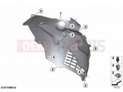 BMW Motorrad BMW 2019 C models C 400 GT (0C06, 0C16) Radiator trim | Radiator trim
