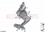 BMW Motorrad BMW 2018 C-Models C 400 GT (0C06, 0C16) Front panel carrier | Front panel carrier