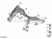BMW Motorrad BMW 2018 C-Models C 400 GT (0C06, 0C16) Trim instrument cluster front | Trim instrument cluster front