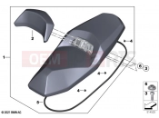 BMW Motorrad BMW 2018 C-Models C 400 GT (0C06, 0C16) Seat bench | Seat bench