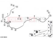 BMW Motorrad BMW 2024 C models CE04 (0C51, 0C53) Brake lines, front 2 | Brake lines, front 2