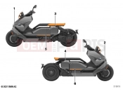 BMW Motorrad BMW 2024 C models CE04 (0C51, 0C53) Decorative tape | Decorative tape