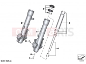 BMW Motorrad BMW 2024 C models CE04 (0C51, 0C53) Fork slider | Fork slider