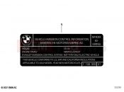 BMW Motorrad BMW 2024 C models CE04 (0C51, 0C53) Label 