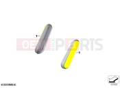 BMW Motorrad BMW 2024 R models R 18 (0L11, 0L13) Rear reflector yellow side front | Rear reflector yellow side front